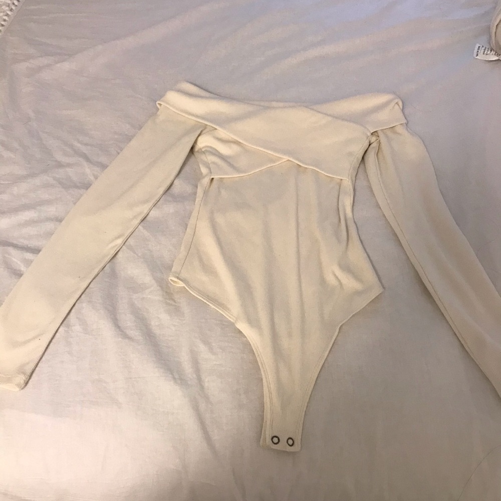 Off the shoulder body suit